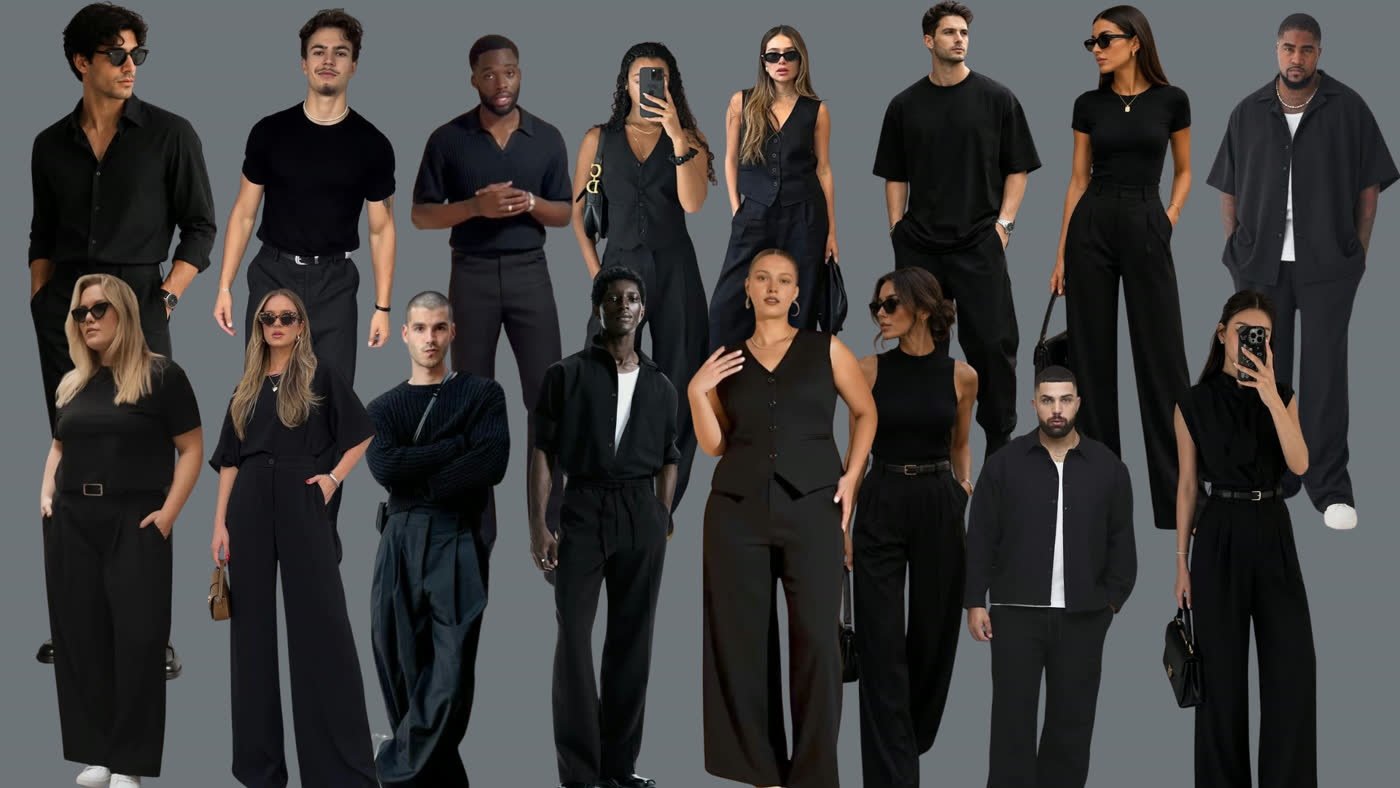 Referencias de look all black para las plenarias